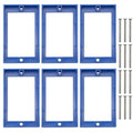 Electrical Box Extender for Home Improvement,Blue Electrical Box Extension for Electrical Outlet Box,6 Pack Outlet Box Extender with Screws