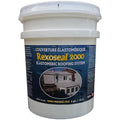 Rexoseal 2000 Waterproofing Roof Sealant - Liquid Rubber Coating System - Metal Roofs, Wood Roofs, Asphalt Shingle Roofs, Rubber Roofs and Rolled Roofs - White, 5 Gallon