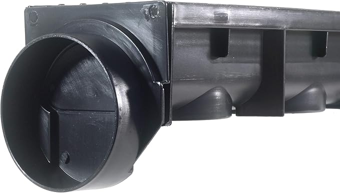 URA WATER - Model UA-100 - Drainage Trench Set - Channel Drain With Grate - Black Plastic - 3 x 39" - (117" Total Length)