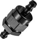 EVIL ENERGY 3/8" Check Valve, One Way Non-Return Valve Fitting Aluminum Black