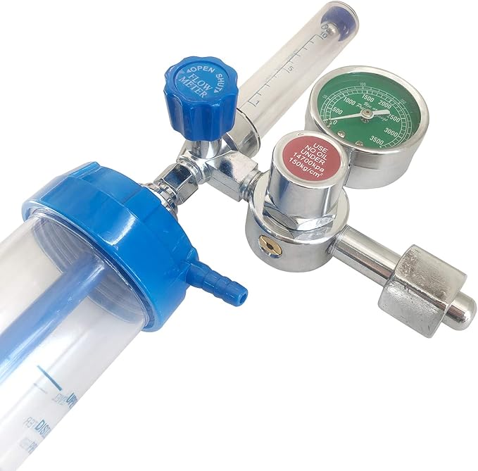 YH.YX11A Buoy Type Oxygen Inhalator Absorber Flow Meter Pressure Gauge Reducing Valve Regulator G5/8 BSPP