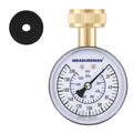 MEASUREMAN Blue 0-200 PSI Water Pressure Gauge, 2-1/2'' Dial, Hose bib Pressure Gauge, Home Water Pressure Tester, Durable 3/4” Hose Thread, Water Pressure Gauge for Home
