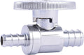 SharkBite 1/2 Inch x 3/8 Inch Crimp Multi-Turn Straight Stop, Brass Plumbing Fitting, PEX Pipe, PE-RT, 23062LF