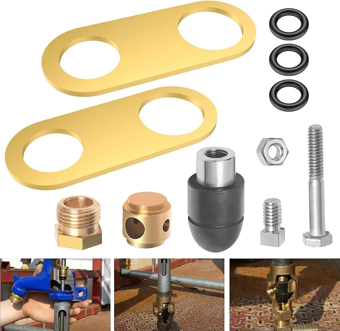 850 Sb Parts Kit Yard Water Hydrant Repair Kits & 8842 Plunger Fit for Simmons 800LF 800SB 4800LF 5800LF 6800LF Series Frost Proof Landscape Outdoor Yard Hydrant, Replace - 9401324