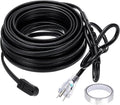MECCANIXITY 50FT Self-Regulating Water Pipe Heat Tape,5W/Ft 120V Electric Plugs 3 Prong Heating Trace Cable for Metal and Plastic Pipe Freeze Protection Keeps Water Flowing