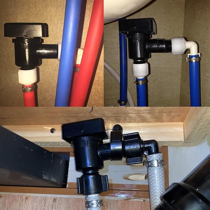 RV Vacuum Breaker Check Valve,Camper RV Black Tank Flush Check Valve,Replace Leak Vacuum Breaker on Black Tank System Loud Noise & Wet Floor,Camper Backflow Preventer Improve Freshwater 571-VAC-CHK-A