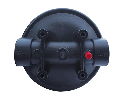 Whole House Water Filter Housing, 20" x 4.5" - Fits Sediment, Carbon or GAC Filters for Well or City Water, 1" NPT Ports, Pressure Release, Wall Mount & Wrench