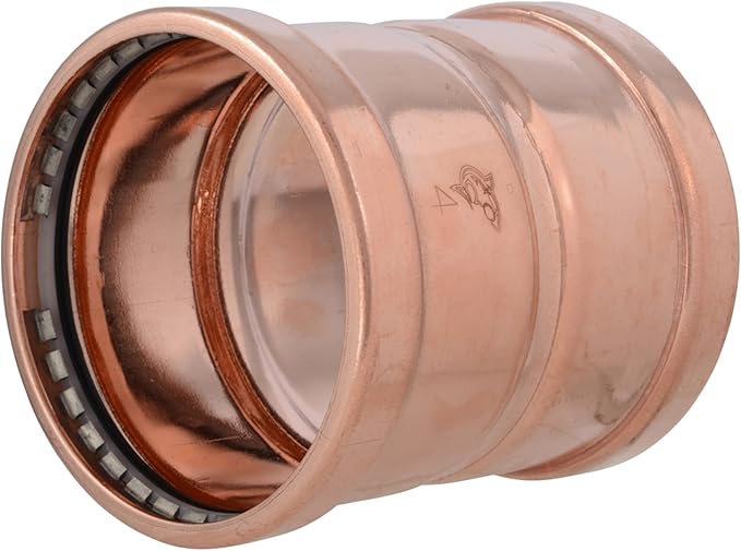 SharkBite 4 Inch Coupling, Copper Press Plumbing Fitting, UPR0105