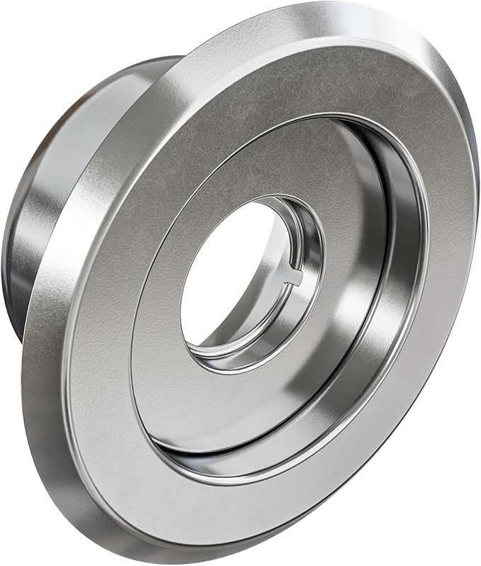 Recessed Fire Sprinkler Escutcheon 1/2 in. IPS - 2 Piece in Chrome - Depth Adjustment Range up to 3/4 in. for Fire Sprinkler Trim