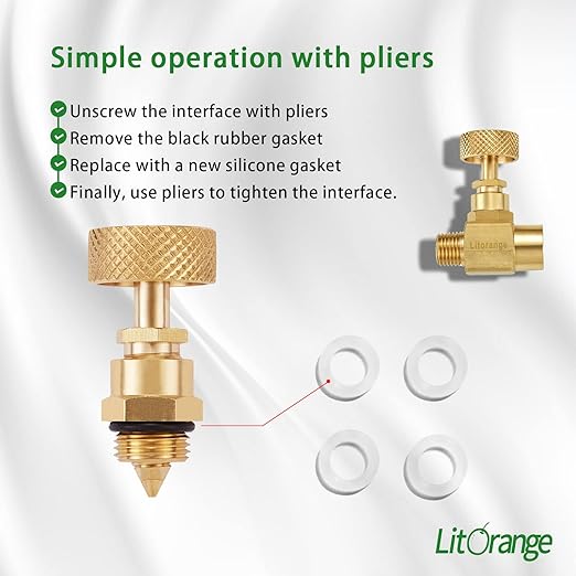 2 Pack Heavy Duty Brass Replacement Control Needle Valve 1/4" Male NPT X 1/4" Female NPT Connection