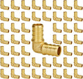 SUNGATOR 50-Pack 1/2" Pex 90 Degree Elbow, Pex Fittings 1/2 Inch, No Lead Brass, NSF, UPC Certified