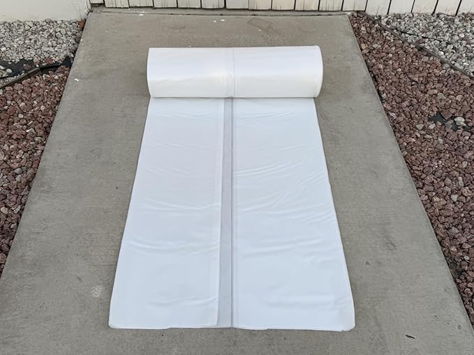 10 Mil Clear Vapor Barrier – Polyethylene Visqueen (USA Made) - Sandbaggy (10 ft x 100 ft, 1)