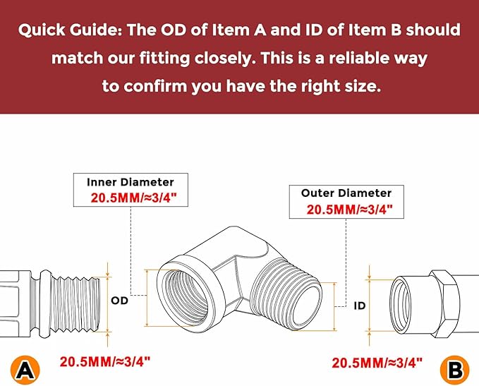 Pack of 2, 90° 1/2" FNPT to 1/2" MNPT Solid Brass Barstock Street Elbow W/Sealing Tape, Forged Pipe Fitting for Pipe Leak Repair, Bathroom Remodeling, Tool Extension, Compression