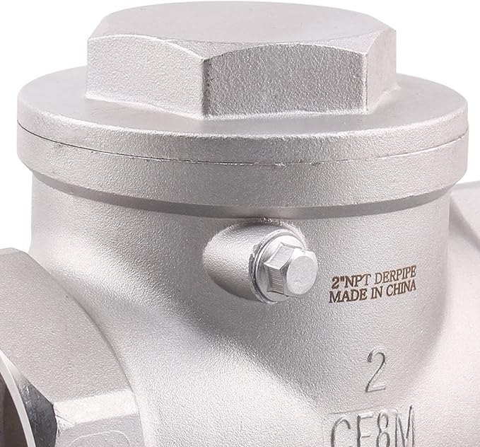 2 Inch Swing Check Valve - WOG 200 PSI Stainless Steel SS304 CF8M NPT