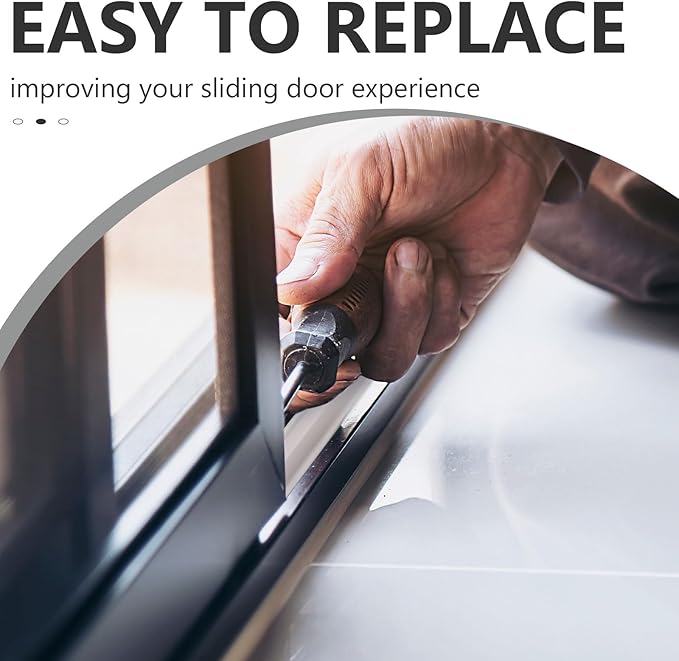 2 Pcs Sliding Screen Door Replacement Track 72 Inch Vinyl Bottom Track Sliding Door Screen Replacement Rail