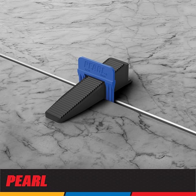 PEARL ABRASIVE CO. Leveling System Box of 500, Blue, 3/16"