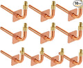 10 Packs Copper Pex Stub Out,1/2 Inch Pex-A Expansion F1960,Copper Stub Out Elbows With Wall Flange,Lead-Free 1/2" X 6" Plumbing Flange For Barb Crimp PEX-A,Pex Copper Stub Out 1/2 Expansion