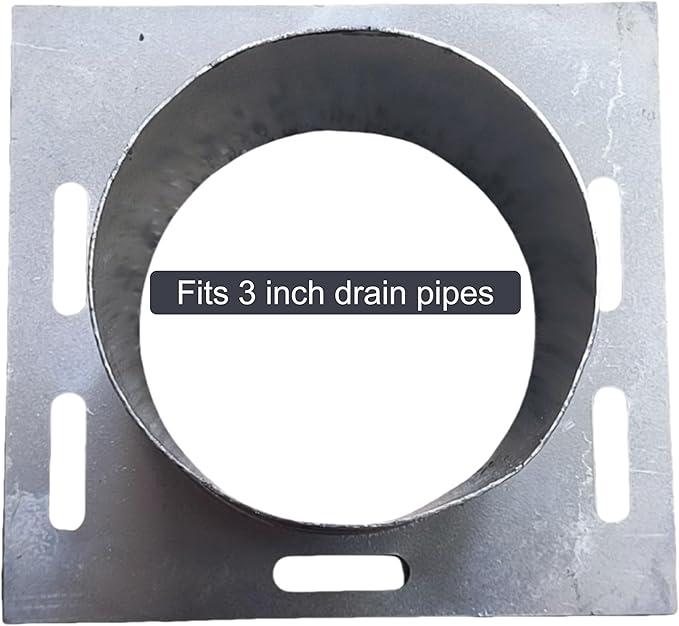 304 Stainless Steel Channel Drain End Outlet for 3” Pipe