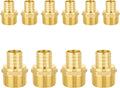 10-Pack PEX Fittings, 1" PEX x 1" Male Threaded NPT Adapter, ASTM F1807
