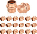 20-Pack HeSun Copper Press End Cap(Plug), 1/2" Pressure Fittings, Press Fit for Copper Tube Connection(PRESS020-20)