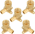 (5-Pack) Seelink PEX-A Expansion Fittings, PEX-A 1/2" x 1/2" Female NPT Drop Ear Elbow, Brass Expansion Pipe Fittings, ASTM F1960
