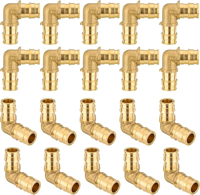 20-Pack HeSun Pex-A Fitting, 3/4 Inch Expansion Elbow(90-Degree),Pex Expansion Fitting 3/4" x 3/4" Elbow,ASTM F1960(PEX1960035-20)
