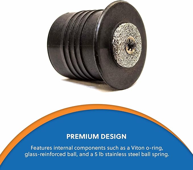 SOLAR POOL SUPPLY Vacuum Relief Valve for Solar Pool Heaters | Simplify Gravity Drainage in Solar Pool Heater Systems and Piping to Maximize Warmth and Minimize Buildup