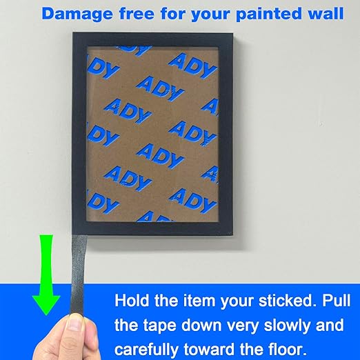 ADY Removable Double Sided Foam Tape Heavy Duty 1in x 20ft,Adhesive Foam Tape for Walls,Damage Free Picture Hanging Adhesive Strips for Office Rent Room, Poster Mounting Tape
