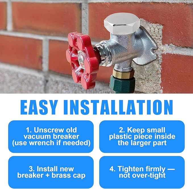 Vacuum Breaker Repair Kit VACVBKX1B, Compatible with ASSE 1019-A Outdoor Anti-Siphon Frost-Free Sillcock Faucet Hose Bib Spigot