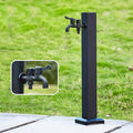 304 Stainless Steel Garden Water Column, Freeze Proof Outdoor Faucet, Yard Hydrant, Outdoor Water Spigot for Backyard, Farm, Lawn(A,60cm/24in)
