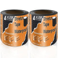 Stretch Tape for Windows & Doors, 6" x 20' Roll UV Resistant Flashing Tape Waterproof, Self-Adhesive Flashing Tape for Windows, Weather Window Tape with Advanced Acrylic Adhesive, Black (2, 6" x 20')