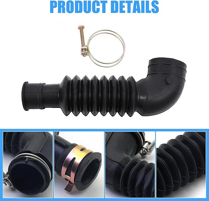 DC97-17345B for Samsung Washing Machine Drain Hose - Black rubber elbow with fixed bolt Replace DC67-00684A, DC97-17345A, DC97-17417A, AP6287099, PS12394402