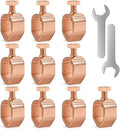 10PCS Ground Rod Clamp, Great for 1/2”- 5/8” Grounding Rods (10, Copper Clad Clamp (1/2''-5/8''))
