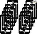 Iwillink Low Voltage Mounting Bracket (1-Gang, 10 Pack) for Single Gang Wall Plate, Telephone Wires, Network Cables, HDMI, Coaxial, Speaker Cables