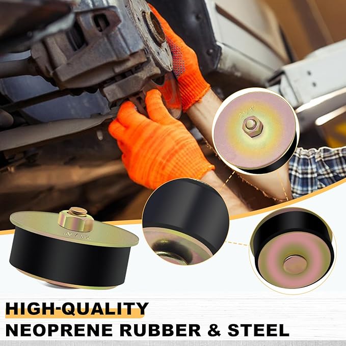 Siptenk 2-1/4" Freeze Rubber Expansion Plug 3 pcs, Automotive Rubber Expandable Freeze Plugs for Engine