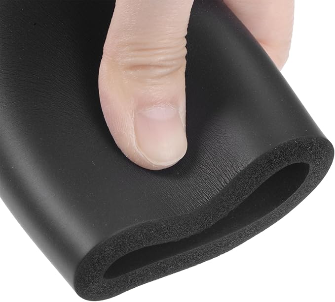 uxcell Foam Tubing for Handle Grip Support, Pipe Insulation Outside Pipe Lagging, 40mm ID 55mm OD 1m Black