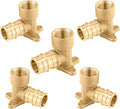 (5-Pack) Seelink PEX-A Expansion Fittings, PEX-A 3/4" x 3/4" Female NPT Drop Ear Elbow, Brass Expansion Pipe Fittings, ASTM F1960