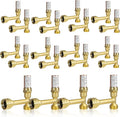 Water Hammer Arrestor,3/4 Inch Swivel FHT x 3/4 Inch MHT Tee Stainless Steel Water Arrestor for Washing Machine Connection(20PACK, Tee Copper Arrestor)(HAMMER014-20Pack)