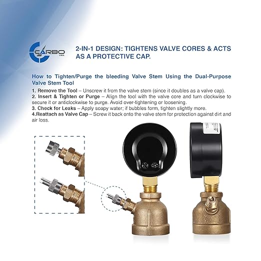Gas Test Pressure Gauge 60 Pound, 60 PSI / 400 kPa, 3/4” FNPT Connection, Brass Valve, Forged Brass Bell Shape Body Assembly.