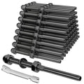 BLIKA 60 Pack Black Cable Railing Swage Threaded Stud Tension End Fitting Terminal for 1/8" Deck Cable Railing, T316 Stainless Steel, Black Cable Railing tensioner 1/8" for 2"x2" Wood/Metal Post
