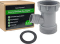 Dishwasher Drain Pipe Hose Adapter Wye, Kitchen Sink Pipe Adapter Branched Dishwasher Tailpiece Y-Shaped Strainer Connection for Tubular Drain Applications 1-1/2 Inch (Y-Shaped)