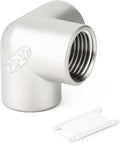 TAISHER 1PCS 304 Stainless Steel 3 Way Corner Pipe Fittings, 1/2" x 1/2" x 1/2" NPT Female Pipe Fittings