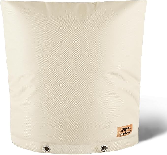 Backflow Preventer Insulation Cover - Water Pipe Insulation Sprinkler Cover for Outside - Insulated Backflow Cover Pouch for Irrigation Back Flow Valve in Winter or Sun Exposure (36" W x 36" H, Sand)