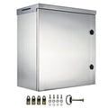 MJ-Box Steel Electrical Enclosure Box 32 x 24 x 12'' 304 Stainless Steel Electrical Enclosure IP66 Waterproof & Dustproof Outdoor/Indoor NEMA 4X Stainless Steel Enclosure