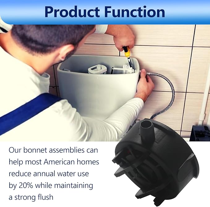 Ballcock Cap Assembly for Korky Fill Valve, Compatible with Korky 528 R528, Toilet Fill Valve Parts and Toilet Repair Kit