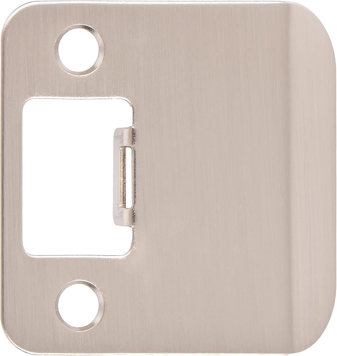 Round Corner Extended Lip Strike, 2-1/4" x 1-3/4", (2-1/4" Overall Length), Satin Nickel by Stone Harbor Hardware