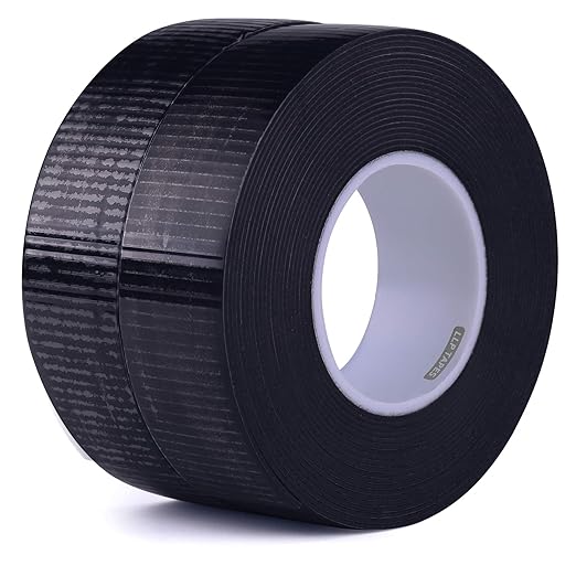 LLPT Self Fusing Tape 2 Pack Self Bonding Wrap Tape 33Ft Total No Adhesive Weatherproof for Hose Emergency Repair Cable Insulation Barbell Pull Up Bar Dumbbell Tools (SFB36)