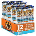 BEEST FullStop Spray Foam Insulation for Wall & Attic (240 Board ft/sq.ft) Perfect Heat & Acoustic Proofing for Reduced Energy Bills - One Component Polyurethane Foam Insulation Can, 12 Pack (26.8 oz)