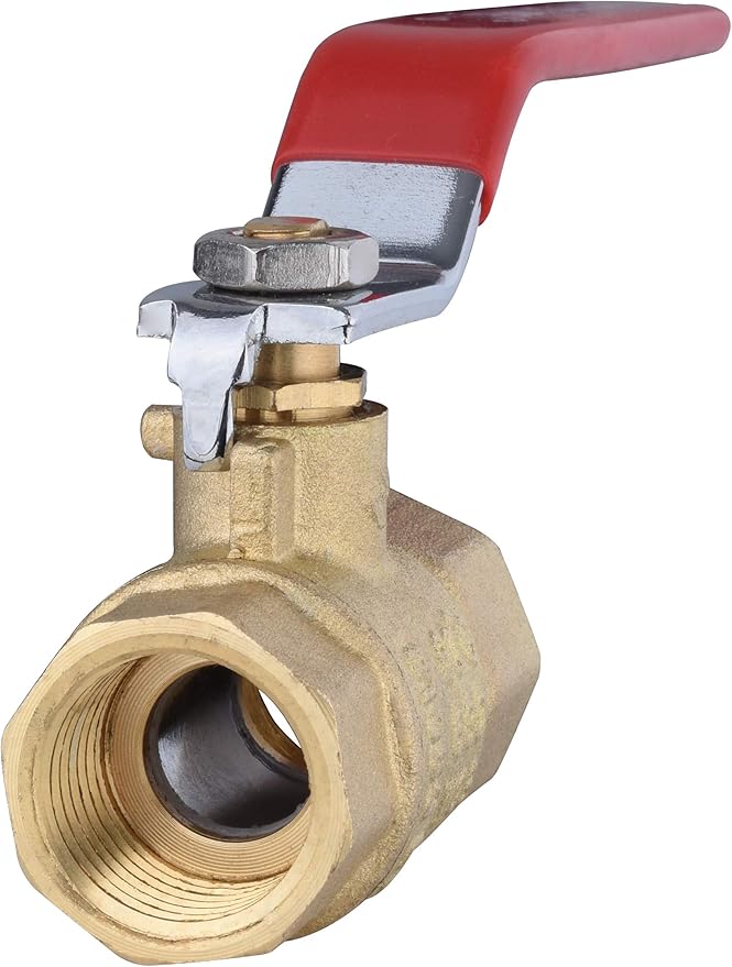 EFIELD 1/2 Inch 600 WOG FNPT Heavy Duty Full Port Brass Ball Valve FIP Threaded,(VALVE034)