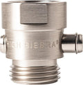 High Sierra® - Shower Head Pause & Pressure Control Valve - Solid Metal – Push-Button Valve Easily Controls the Flow of Water or Shuts It Off to Just a Trickle - Brushed Nickel Finish